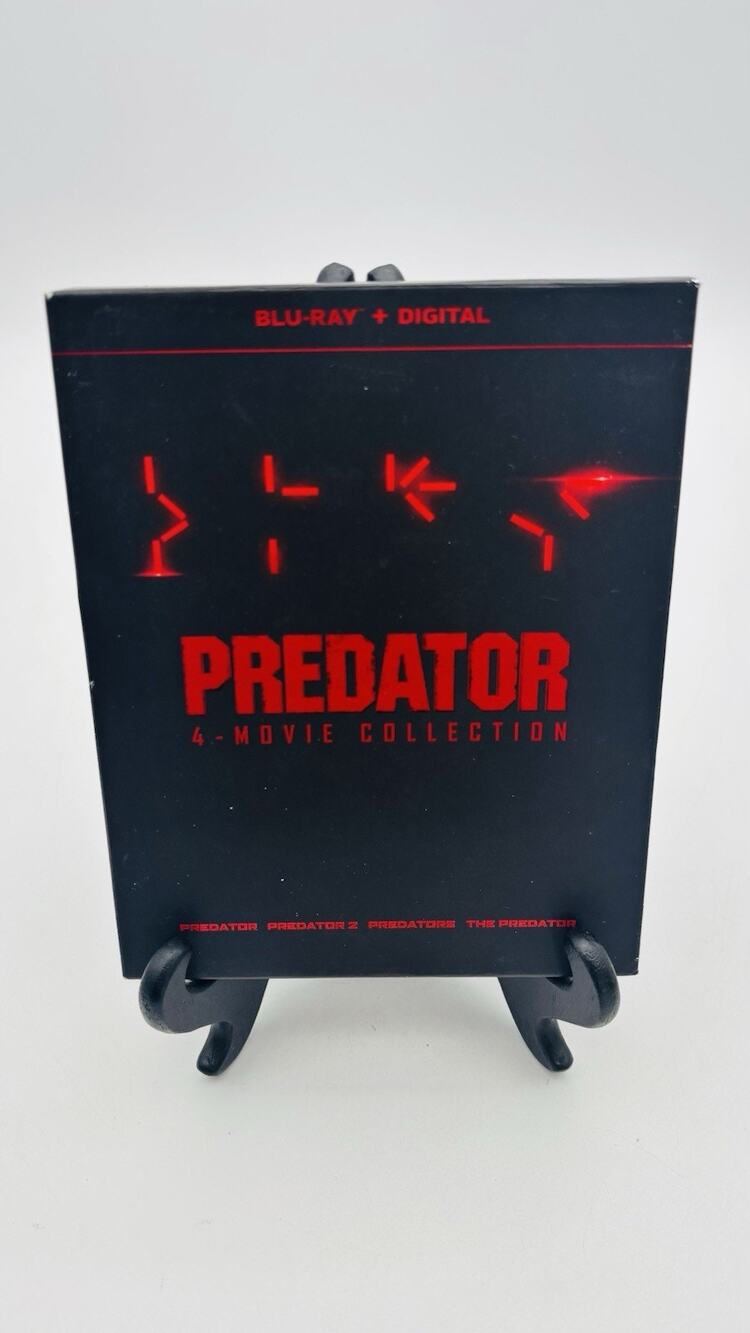 PREDATOR 4 Movie Collection (BLU RAY) 4 Disc Set With SLIPCOVER
